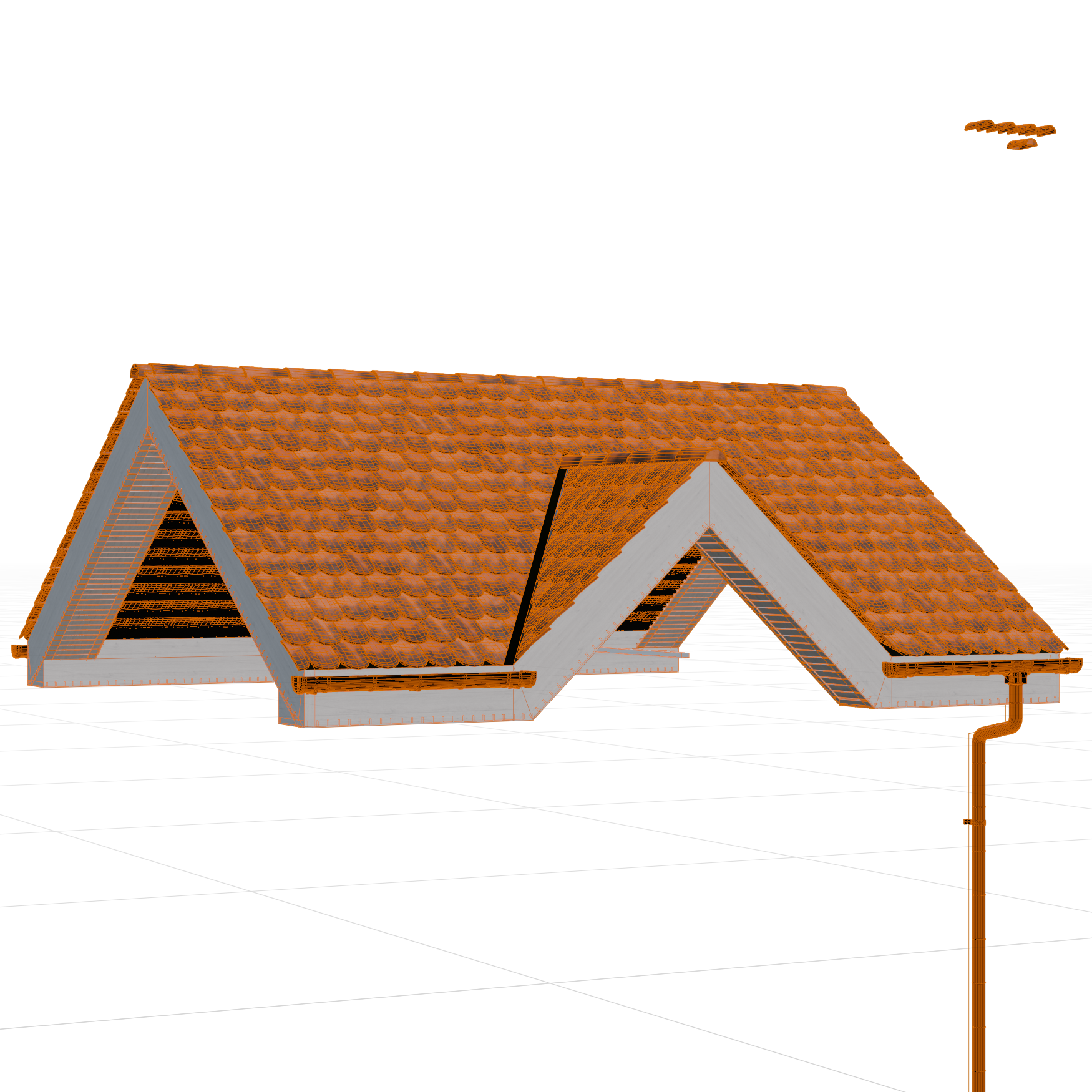 GN_Architectural_Roof_Tile_07_Wireframe