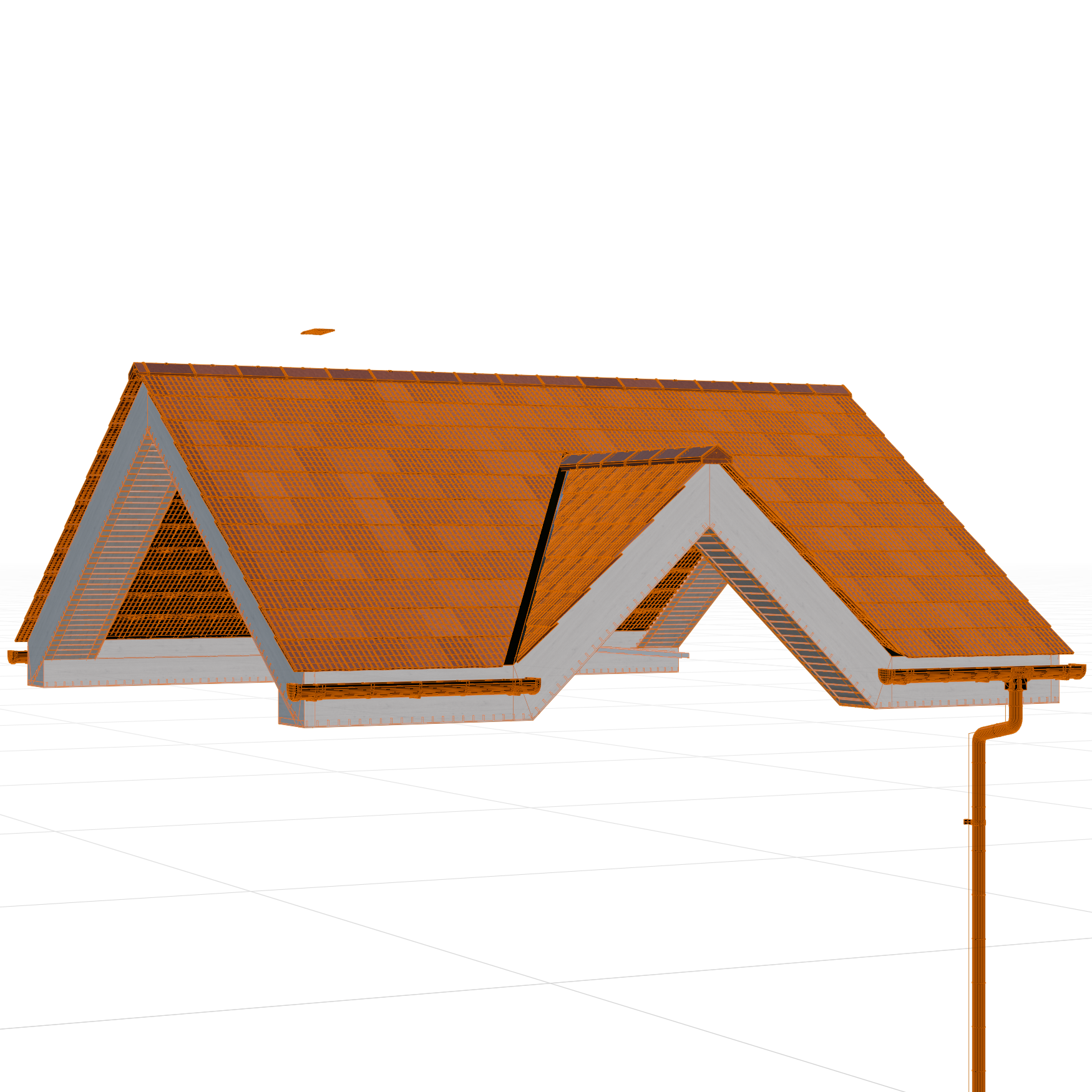 GN_Architectural_Roof_Tile_09_Wireframe