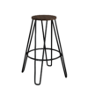 Industrial Wood Stool 01