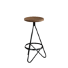 Industrial Wood Stool 04