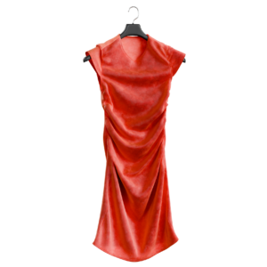 Hanging Ruched Mini Dress 01