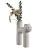 Abstract Cat Figurine Vase 01