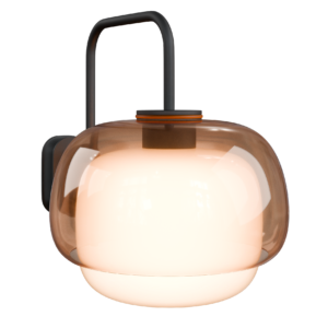 Amber Dome Wall Light 01