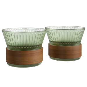 Frosted Green Glasses 01