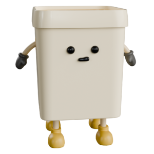 Waste Bin Character 01