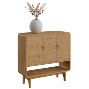 Rounded Oak Sideboard 01