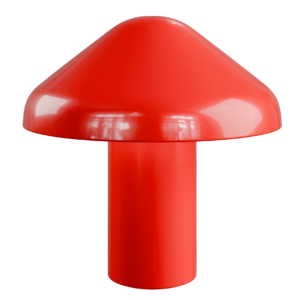 Red Mushroom Table Lamp 01