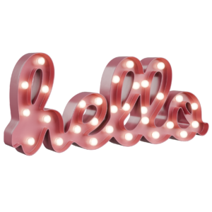 Cute Hello Wall Light 01