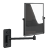 Adjustable Black Bathroom Wall Mirror 01