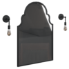 Black Arch Bathroom Mirror 03