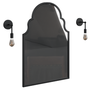 Black Arch Bathroom Mirror 03