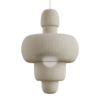 White Stacked Totem Pendant 01