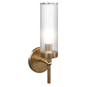 Fluted Glass Wall Light 01