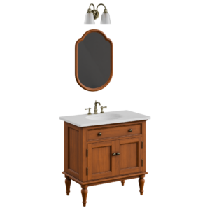 Traditional Wood Basin Unit 01