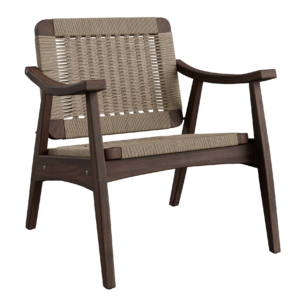 Woven Wood Lounge Chair 01