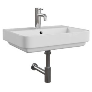 Wall Mounted Chrome Basin 01