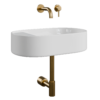 Wall Mounted Gold Basin 02