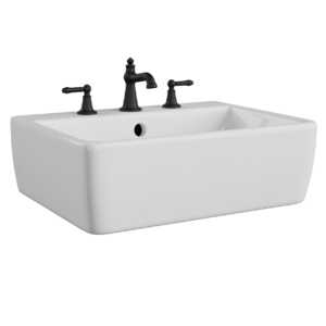 Floating Matte Black Basin 01