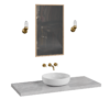 Floating Stone Basin Unit Bathroom 03