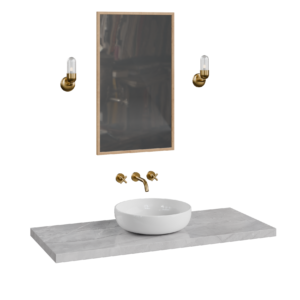 Floating Stone Basin Unit Bathroom 03