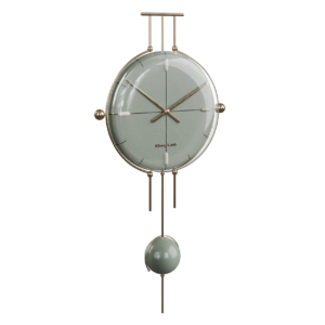 Modern Gold Sage Clock 01