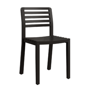Black Slat Chair 01