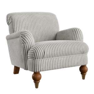 Vintage Rolled Arm Lounge Chair 01