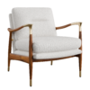 Vintage Gold Cap Lounge Chair 01