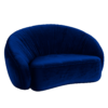 Blue Velvet Shell Sofa 01