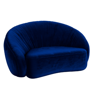 Blue Velvet Shell Sofa 01