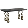 Marble Gold Spiral Dining Table 01