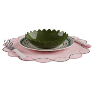 Scalloped Placemat Dinnerware Set 01