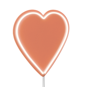 Neon Heart Wall Light 01