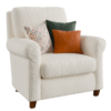 Traditional Rolled Arm Lounge Chair 01