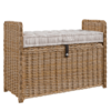 Tufted Wicker Bench 01