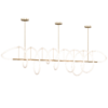 Brass LED Wave Pendant 01