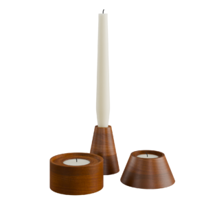 Wood Candle Set 01