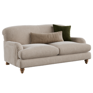 Striped Loveseat Sofa 01