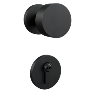 Round Door Knob with Lock 01