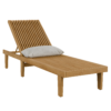 Slatted Chaise Lounger 01