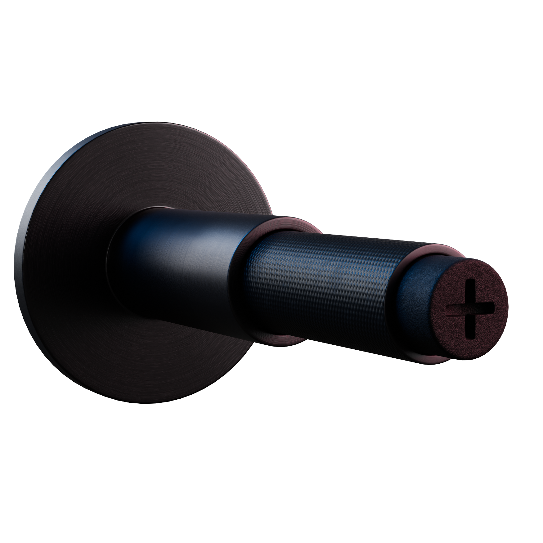 Cylindrical Wall Door Stop 01 decorations 3D model, alternate angle render