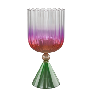 Fluted Glass Goblet 01