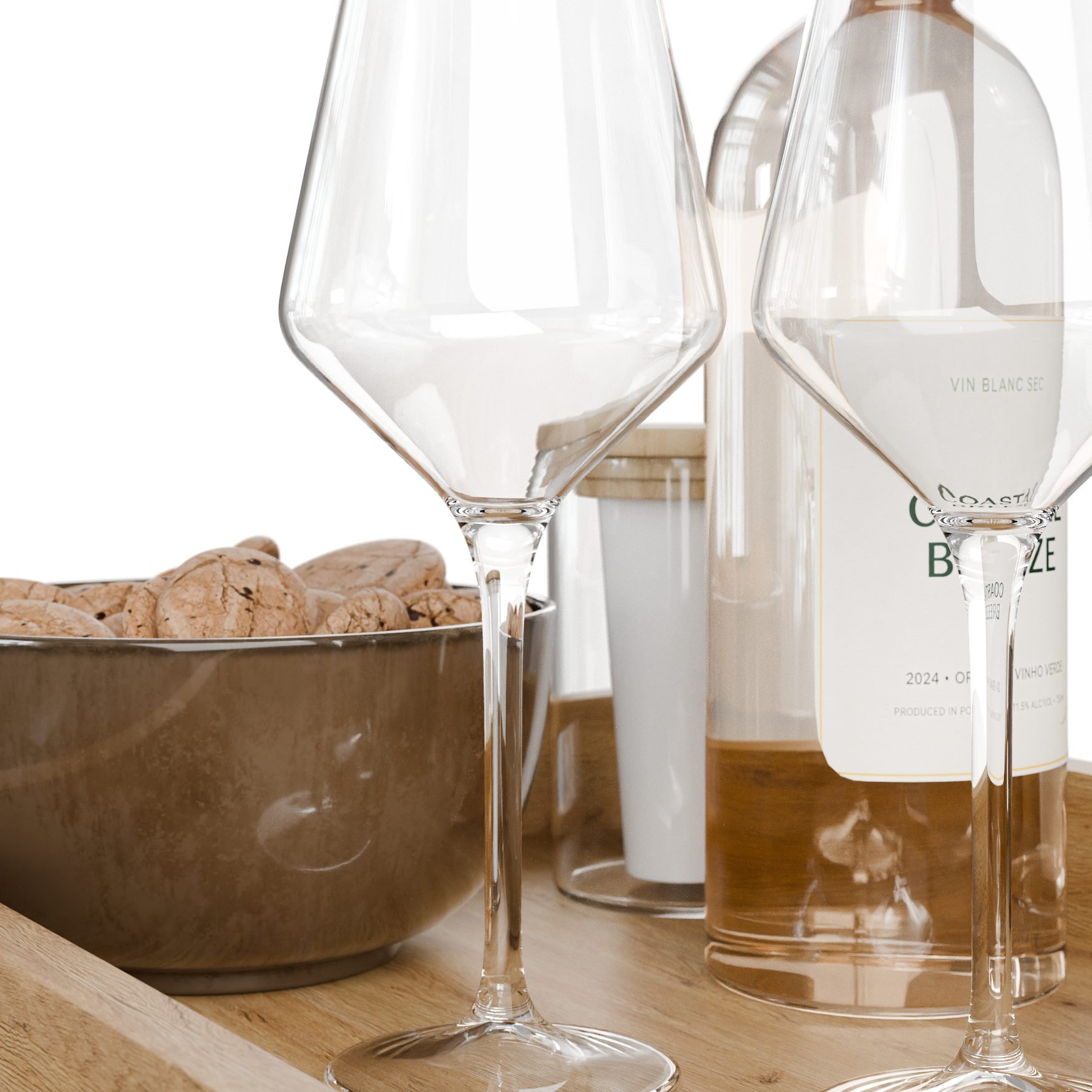 Wine Serving Tray 01 kitchen 3D model, beauty render