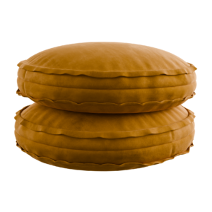 Round Ruffled Cushion Stack 01