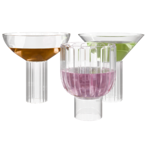 Ribbed Cocktail Glass Set 01