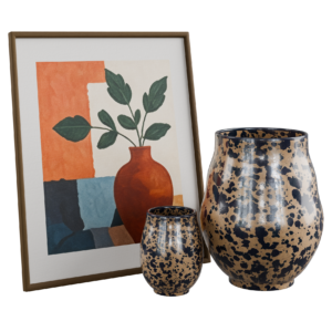 Botanical Frame Vase Set 01