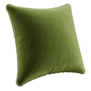 Square Velvet Piped Cushion 01 furniture details 3D model, Blender render preview