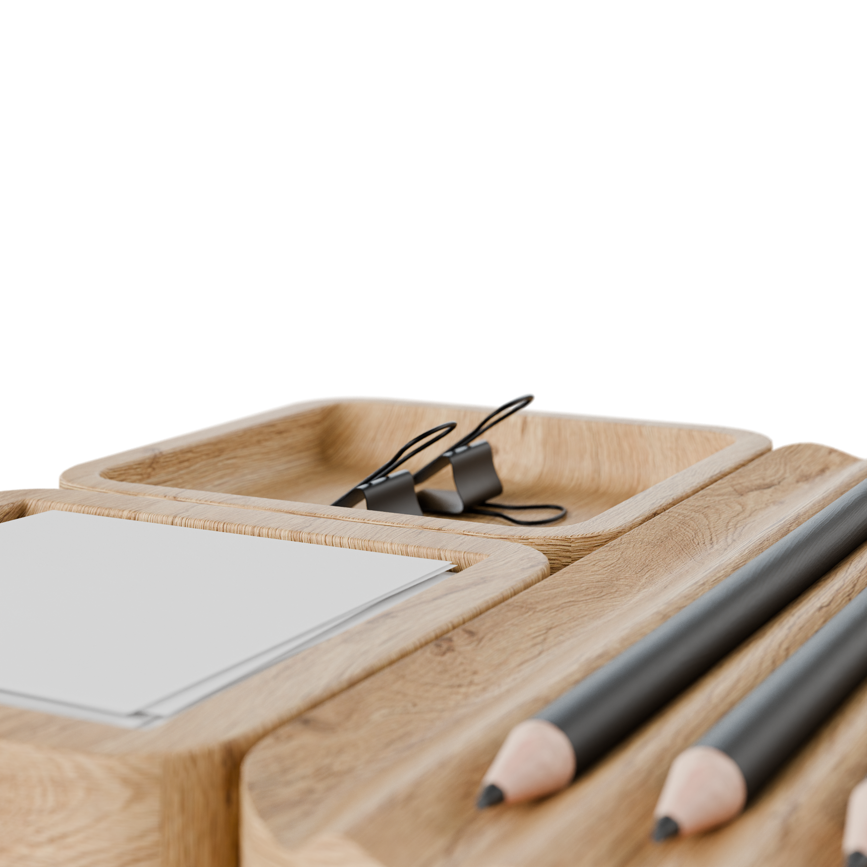 Office Desk Organizer 02 office 3D model, beauty render