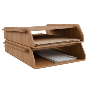 Office Document Tray 01 office 3D model, Blender render preview