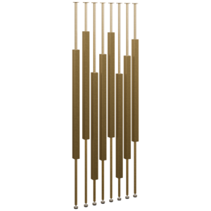Fixed Room Divider 01 decorations 3D model, Blender render preview
